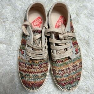 Satorisan Heisei‎ Fantasia Raffia multicolor sneakers